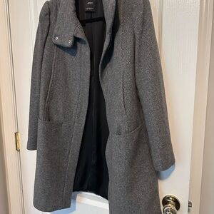 Mango Charcoal Trench Coat